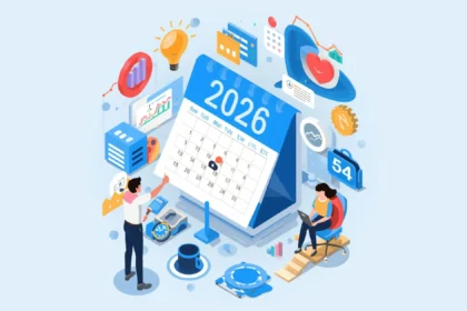 SEO Calendar 2026 showing monthly SEO planning, analytics, content marketing, and digital marketing strategy tasks.