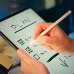 Monthly SEO checklist showing SEO planning tasks and website optimization activities on a digital checklist.