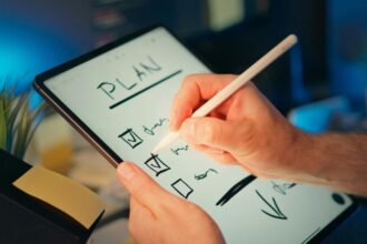 Monthly SEO checklist showing SEO planning tasks and website optimization activities on a digital checklist.